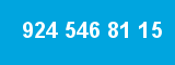 924 546 81 15 924 546 81 15